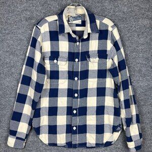 The Nutter Mens Long Sleeve‎ Flannel Plaid Button Down Shirt USA Small